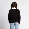 Hoodless Sweatshirt for Girls Wednesday Dark grey