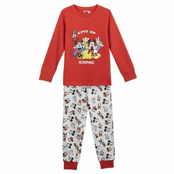 Pidžaama Laste Mickey Mouse Punane