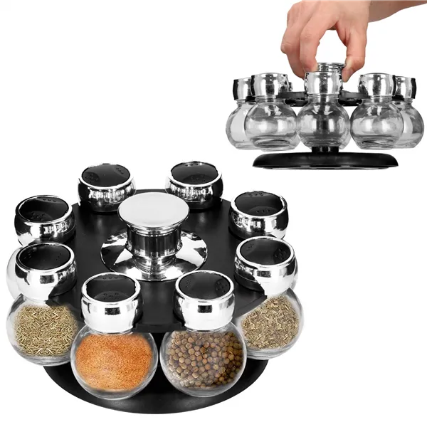 Spice rack with jars Springos KI0080