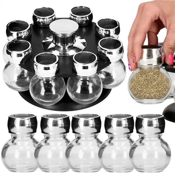 Spice rack with jars Springos KI0080