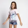 Vaikiška Marškinėliai su trumpomis rankovėmis Stitch Mėlyna Rožinė