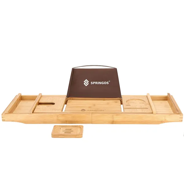 HA1024 BAMBOO BATHTUB SHELF