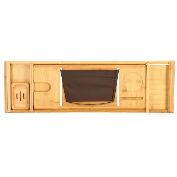 HA1024 BAMBOO BATHTUB SHELF