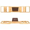 HA1024 BAMBOO BATHTUB SHELF