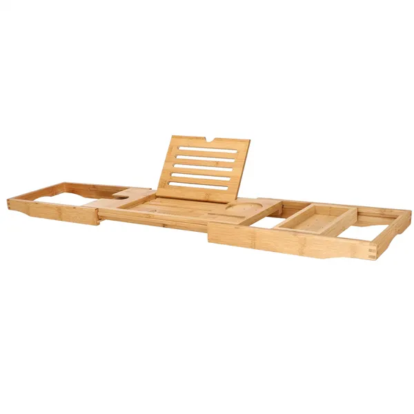 HA1025 BAMBOO BATHTUB SHELF