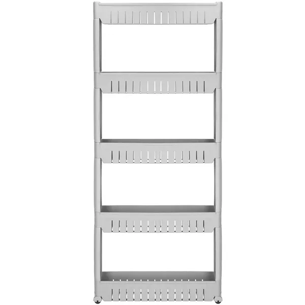 HA1015 CABINET ON WHEELS, 5 SHELVES, GRAY