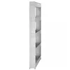 HA1015 CABINET ON WHEELS, 5 SHELVES, GRAY