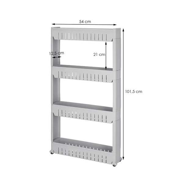 Cabinet on wheels Springos HA1020, 4 shelves