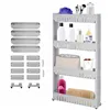 Cabinet on wheels Springos HA1020, 4 shelves