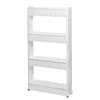 HA1011 CABINET ON WHEELS 4 SHELVES, WHITE