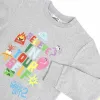 Unisex huputon collegepaita Inside Out Harmaa