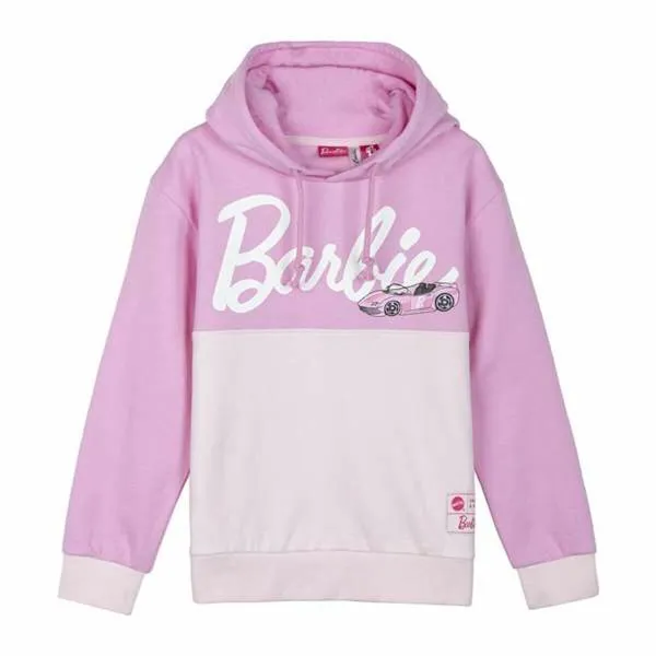 Hooded Sweatshirt for Girls Barbie Pink