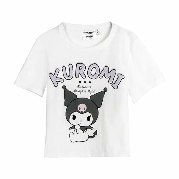 Vaikiška Marškinėliai su trumpomis rankovėmis Hello Kitty Balta