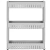 HA1013 CABINET ON WHEELS, 3 SHELVES, GRAY