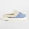 House Slippers Stitch Blue