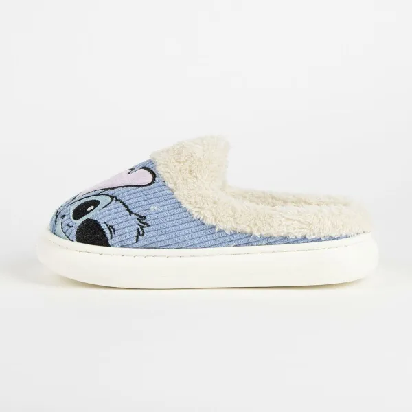 House Slippers Stitch Blue