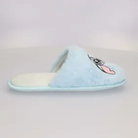 домашними тапочками Stitch Светло Синий