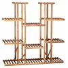 Wooden flower stand Springos 119 cm flower stand with 9 shelves