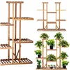 Wooden flower stand Springos 119 cm flower stand with 9 shelves