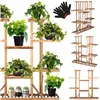 Wooden flower stand Springos 119 cm flower stand with 9 shelves