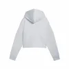 Tyttöjen hupullinen pusero Puma Ess Logo Cropped Hoodie G
