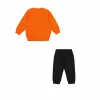 Zīdaiņa Sporta Apģērbs Champion Crewneck Suit Oranžs Tumši oranža