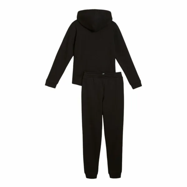 Детский спортивных костюм Puma Hooded Sweat Suit Flecce Cl Чёрный