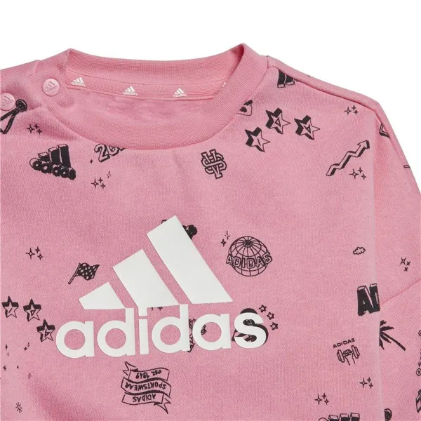 Спортивный костюм для малышей Adidas Bluv Q3 Cset Розовый