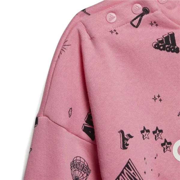 Спортивный костюм для малышей Adidas Bluv Q3 Cset Розовый