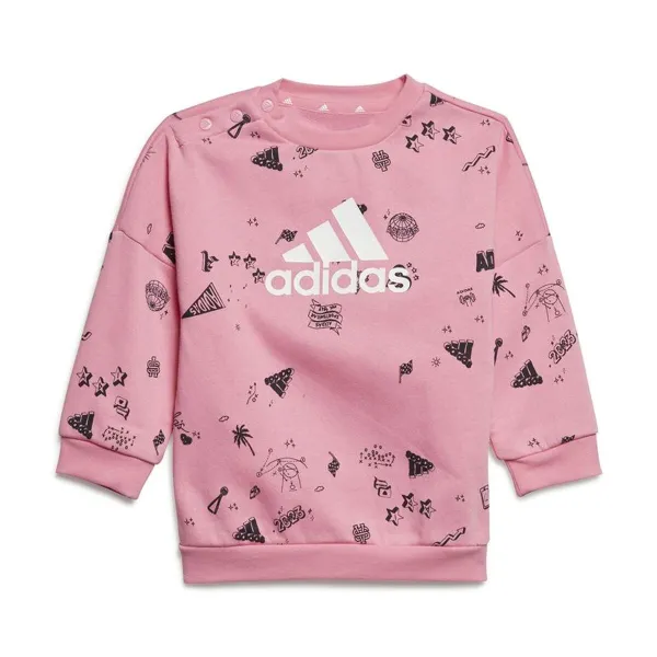 Спортивный костюм для малышей Adidas Bluv Q3 Cset Розовый