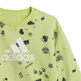 Sports Outfit for Baby Adidas Bluv Q3 Cset Light Green