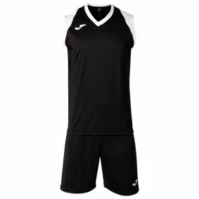 Children's Sports Outfit Joma Sport Final II Black Multicolour 2 Pieces