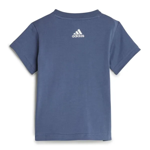 Sports Outfit for Baby Adidas I Lin Co Set Infantil Blue Grey Multicolour