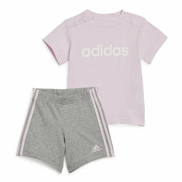 Zīdaiņa Sporta Apģērbs Adidas I Lin Co Set Pelēks Rozā