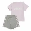 Sportinė apranga kūdikiui Adidas I Lin Co Set Pilka Rožinė