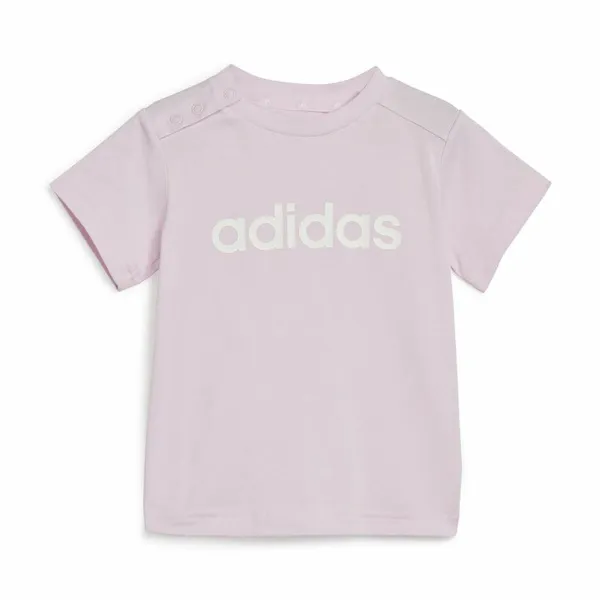 Sportinė apranga kūdikiui Adidas I Lin Co Set Pilka Rožinė