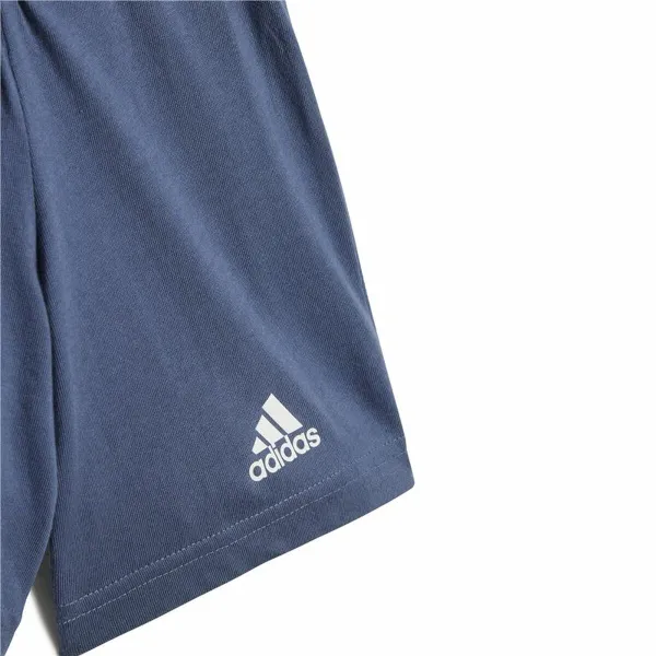 Zīdaiņa Sporta Apģērbs Adidas Bl Cotton Set Infantil Zils Gaiši zaļš