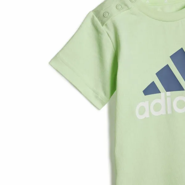 Zīdaiņa Sporta Apģērbs Adidas Bl Cotton Set Infantil Zils Gaiši zaļš