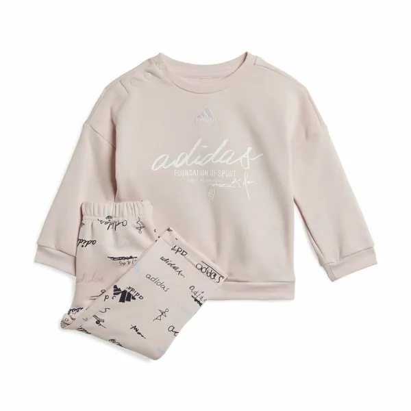 Vaikiškas sportinis kostiumas Adidas Brand Love Jogger Rožinė