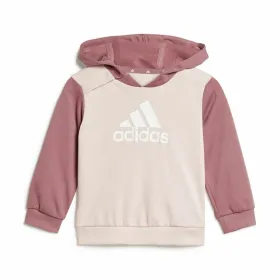 Children’s Tracksuit Adidas Essentials Colorblock Grey Pink