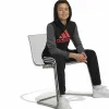Tyttöjen hupullinen pusero Adidas Essentials Harmaa