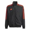 Толстовка без капюшона Adidas Tiro Woven Tracktop Чёрный