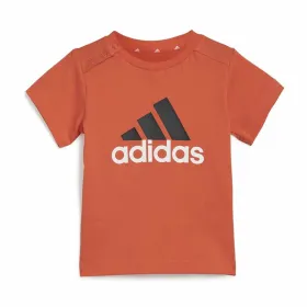 Sports Outfit for Baby Adidas I Bl Co Set Black Red