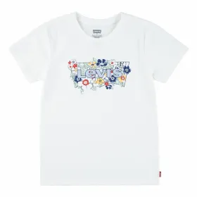 Child's Short Sleeve T-Shirt Levi's Lvg Ss Batwing Fill White
