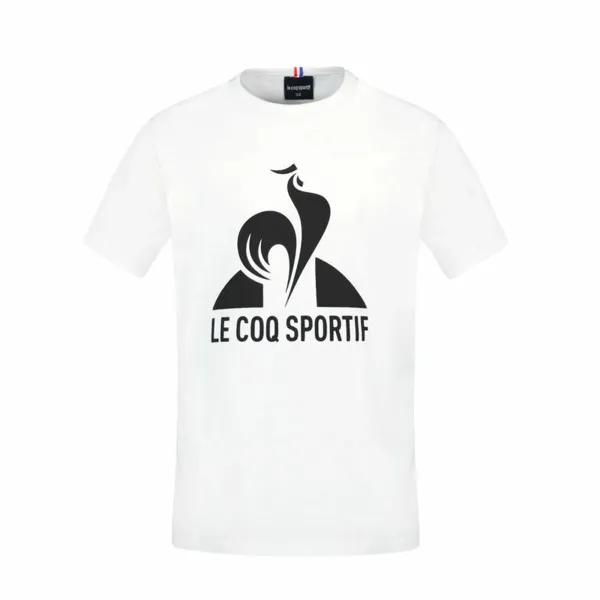 Krekls ar Īsām Piedurknēm Bērniem Le coq sportif Ess N°1 Enfant New Balts