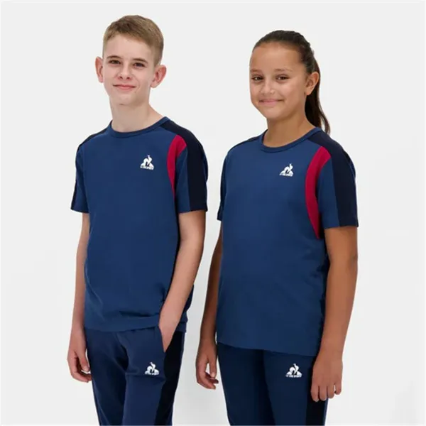 Lasten Lyhythihainen paita Le coq sportif Ess N°1 Enfant Musta Laivastonsininen