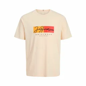 Child's Short Sleeve T-Shirt Jack & Jones Jorfrederiksberg Beige