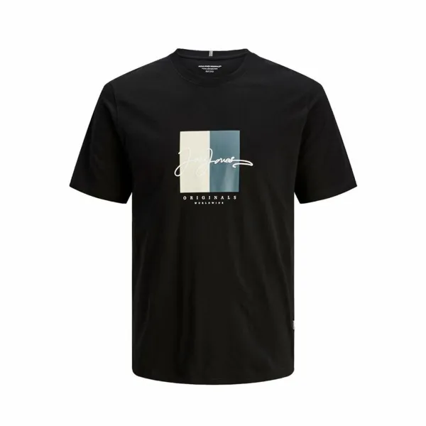 Child's Short Sleeve T-Shirt Jack & Jones Jorfrederiksberg Black