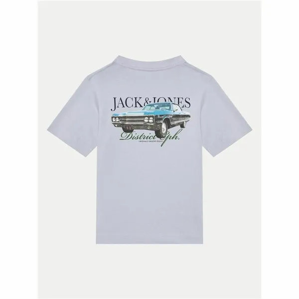 Child's Short Sleeve T-Shirt Jack & Jones Jorboston Photo w Neck Indigo