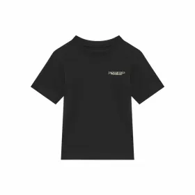 Child's Short Sleeve T-Shirt Jack & Jones Jorboston Photo w Neck Black